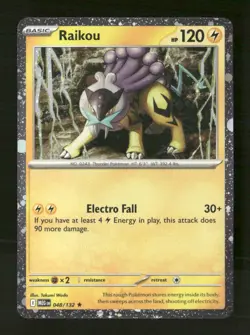 Raikou (Cosmos Holo) 048/132 Holo Mega Evolution NM/M Pokemon - Image 1