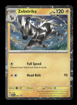Zebstrika (Cosmos Holo) 201 Holo Scarlet & Violet Promo NM/M Pokemon - Image 1