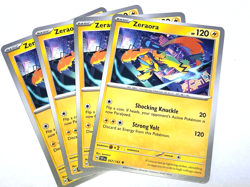 Pokemon TCG Temporal Forces Zeraora 057/162 x4 Playset - Image 1