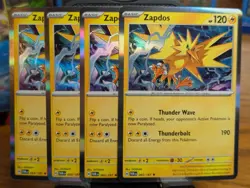 Pokemon TCG Twilight Masquerade Zapdos Holo Rare 065/167 x4 Playset - Image 1