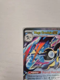 Mega Greninja ex 022/086 Me04: Chaos Rising Holo Pokemon TCG Mega Evolutions NM - Image 3