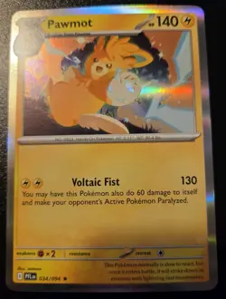 Pawmot 034/094 Holo Rare Phantasmal Flames Pokemon TCG - Image 1