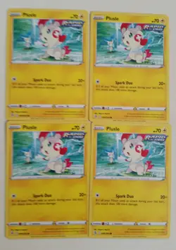 4x Pokemon TCG Fusion Strike: Plusle (089/264) - Common - Near Mint - Image 1