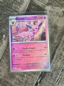 Pokemon TCG Espeon Master Ball Pattern 033/131 Prismatic Evolutions Holo - Image 1