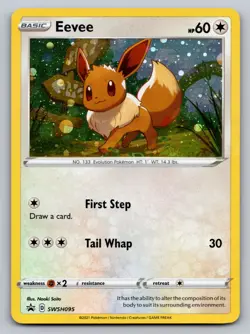 Pokemon TCG Pokemon Eevee Promo Holo SWSH095 LP - Image 1