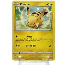 Pokemon Sword & Shield BASE SET 065/202 Pikachu 4X Mint/NM TCG Playset X4 - Image 2