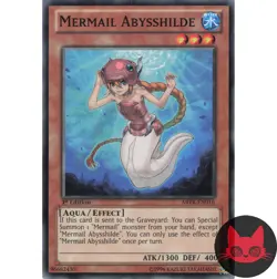 Yugioh Mermail Abysshilde ABYR-EN016 Common 1st Edition NM - Image 1