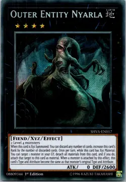 Yugioh Outer Entity Nyarla SHVA-EN017 1st Edition Secret Rare NM - Image 1