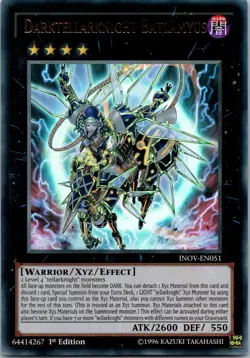 Yugioh Darktellarknight Batlamyus INOV-EN051 1st Edition Ultra Rare NM - Image 1