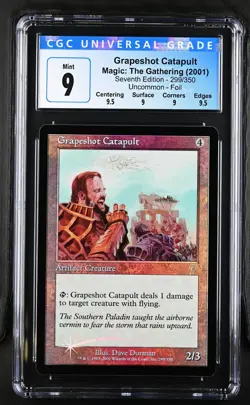GRAPESHOT CATAPULT 7th Edition Foil U CGC 9 Q++ MTG [Nostalgium] - Image 1