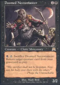 Doomed Necromancer - ON MTG - Light Play - Image 1