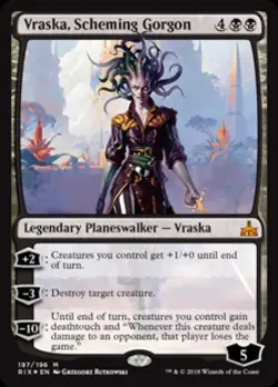 Vraska, Scheming Gorgon - RIX MTG - Light Play - Image 1