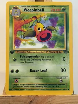 Weepinbell 48/64 1st Edition Pokemon WOTC Card - Image 1