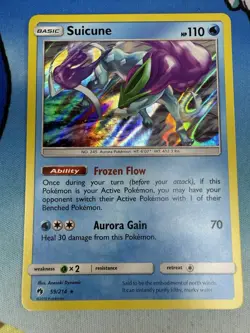 Suicune 59/214 Lost Thunder Holo Rare 2018 Pokemon Card - Image 1