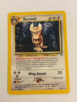 Noctowl 42/111 Neo Genesis Regular Pokemon Card - Image 1