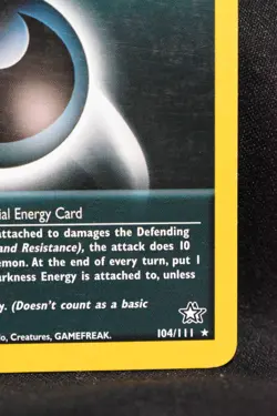 Darkness Energy 104/111 LP+ Neo Genesis Regular Rare Unlimited Pokemon TCG Card - Image 4