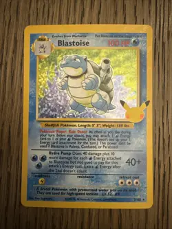 Pokemon Blastoise 2/102 Celebrations Classic Collection Holo Card NM Condition - Image 1