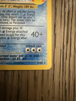 Pokemon Blastoise 2/102 Celebrations Classic Collection Holo Card NM Condition - Image 4
