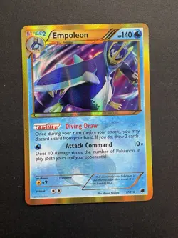 Empoleon Plasma Freeze 117/116 Secret Rare Card LP Condition - Image 1