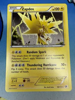 Zapdos 46/113 Legendary Treasures Non Holo Rare 2013 Pokemon Card - Image 1