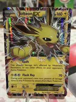 ⚡⚡⚡Pokemon Jolteon EX Full Art Holo Card 28/83 Ultra Rare ⚡⚡⚡ - Image 1