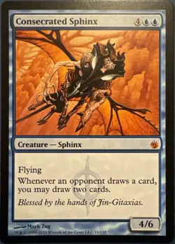 Consecrated Sphinx - MBS - NM - Magic The Gathering - MTG Mirrodin Besieged - Image 1