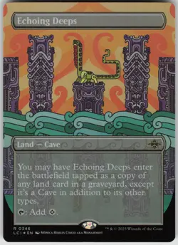 MTG Echoing Deeps Borderless Foil NM The Lost Caverns of Ixalan Magic 346 - Image 1