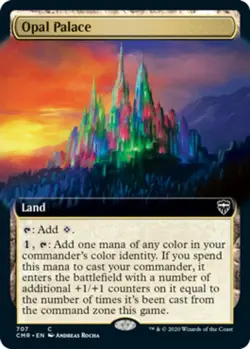 Light Play x 1 Opal Palace - Foil - Extended Art Commander Legends Variants - Image 1
