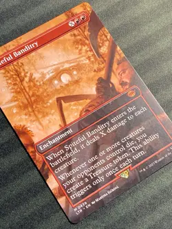 Spiteful Banditry Borderless M 0439 Lord Of The Rings LTR MTG NM - Image 3