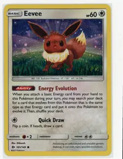 2019 Pokemon TCG – Eevee General Mills Promo / Sun & Moon Reprint - Image 1