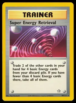 SUPER ENERGY RETRIEVAL 89/111 VINTAGE RARE NEO GENESIS POKEMON NM - Image 1