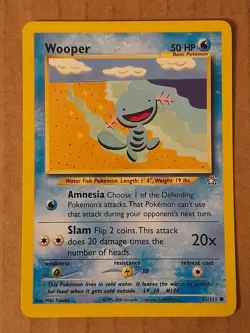 Pokemon Wooper 82/111 Neo Genesis NM See Pictures - Image 1