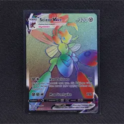 Pokemon Scizor VMAX 193/189 Darkness Ablaze Secret Rainbow Holo EN 320 2020 - Image 1