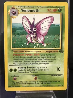 Venomoth Jungle #29/64 Non Holo Rare Pokemon TCG - Image 1