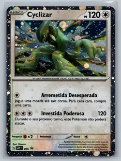 Pokemon TCG PORTUGUESE Cyclizar #096 Black Star Promo CCG Scarlet & Violet - Image 1