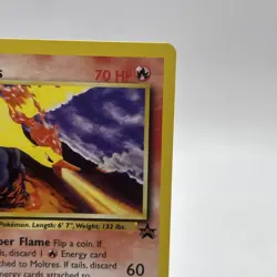 2000 Pokemon Moltres #21 Black Star Promo LP - Image 2