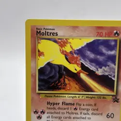 2000 Pokemon Moltres #21 Black Star Promo LP - Image 3