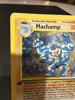 Pokemon TCG Machamp Holo Rare 1st Edition Base Set 8/102 - Image 5