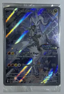 Pokemon TCG N’s Reshiram SEALED 167/159 Journey Together Stamped Promo - Image 1