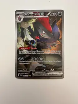 N's Zoroark ex 185/159 Journey Together Special Illustration Rare Pokemon TCG - Image 1