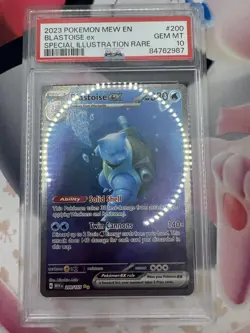2023 Pokemon Mew En-151 Blastoise Ex Special Illustration Rare #200 PSA 10 - Image 1
