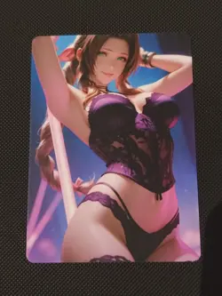 Waifu Sexy Anime Cards Custom Holo - Final Fantasy VII - Aerith Gainsborough #4 - Image 1