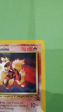2001 Black Star Promo WOTC Pokemon League Card Arcanine 6 - LP Vintage Tcg - Image 5