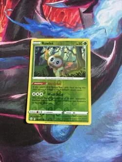 Rowlet 011/189 Sword & Shield Darkness Ablaze Pokemon Reverse Holo NM - Image 1