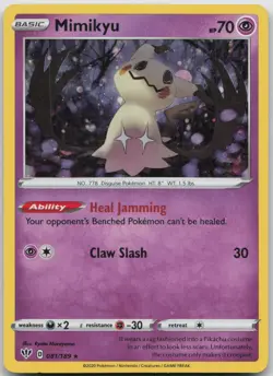 Mimikyu 081/189 Holo Promo Miscellaneous Cards & Products Pokemon Holo LP/MP - Image 1