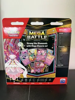 Pokemon TCG Mega Battle Deck Mega Diancie EX MELOETTA IR PROMO NEW - Image 2
