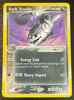 2004 POKEMON TCG TEAM ROCKET RETURNS DARK STEELIX HOLO 10/109 NM - Image 1