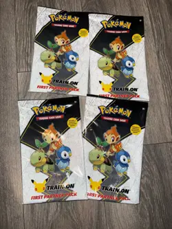 First Partner Pack Sinnoh Pokemon 25th Anniversary NEW Sealed Lot Of 4 - Image 1