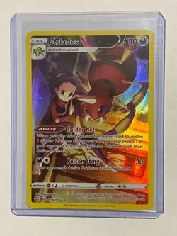 Pokemon TCG Ariados Sword & Shield: Brilliant Stars TG09/TG30 Holo Secret Rare - Image 1