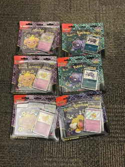 6x Paldean Fates Tech Sticker Collection Pokemon TCG Factory Sealed - Image 1